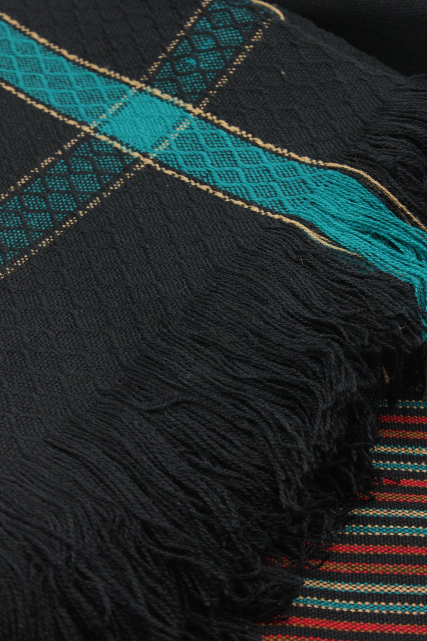 PREMIUM QUALITY BLACK WITH SKY LINE PURE WOOLEN SUIT FOR WOMEN