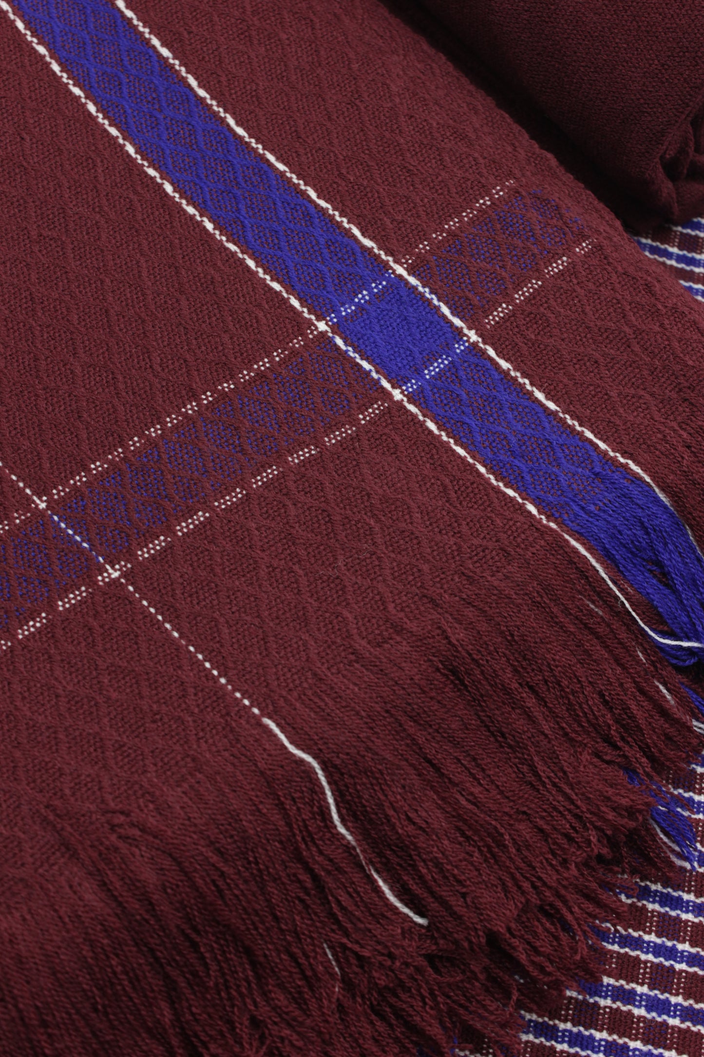 PREMIUM QUALITY MEROON WITH NAVY BORDER PURE WOOLEN SUIT FOR WOMEN