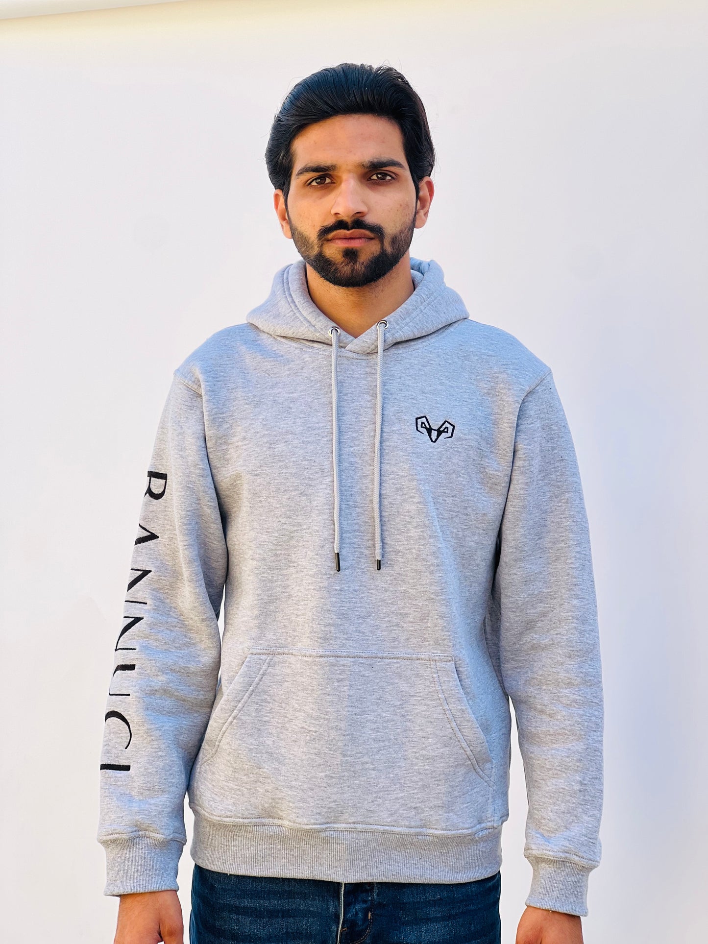 Classic Light Gray Hoodie By Bannuci
