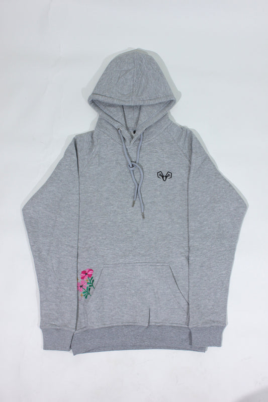 Classic Light Gray Hoodie For Women
