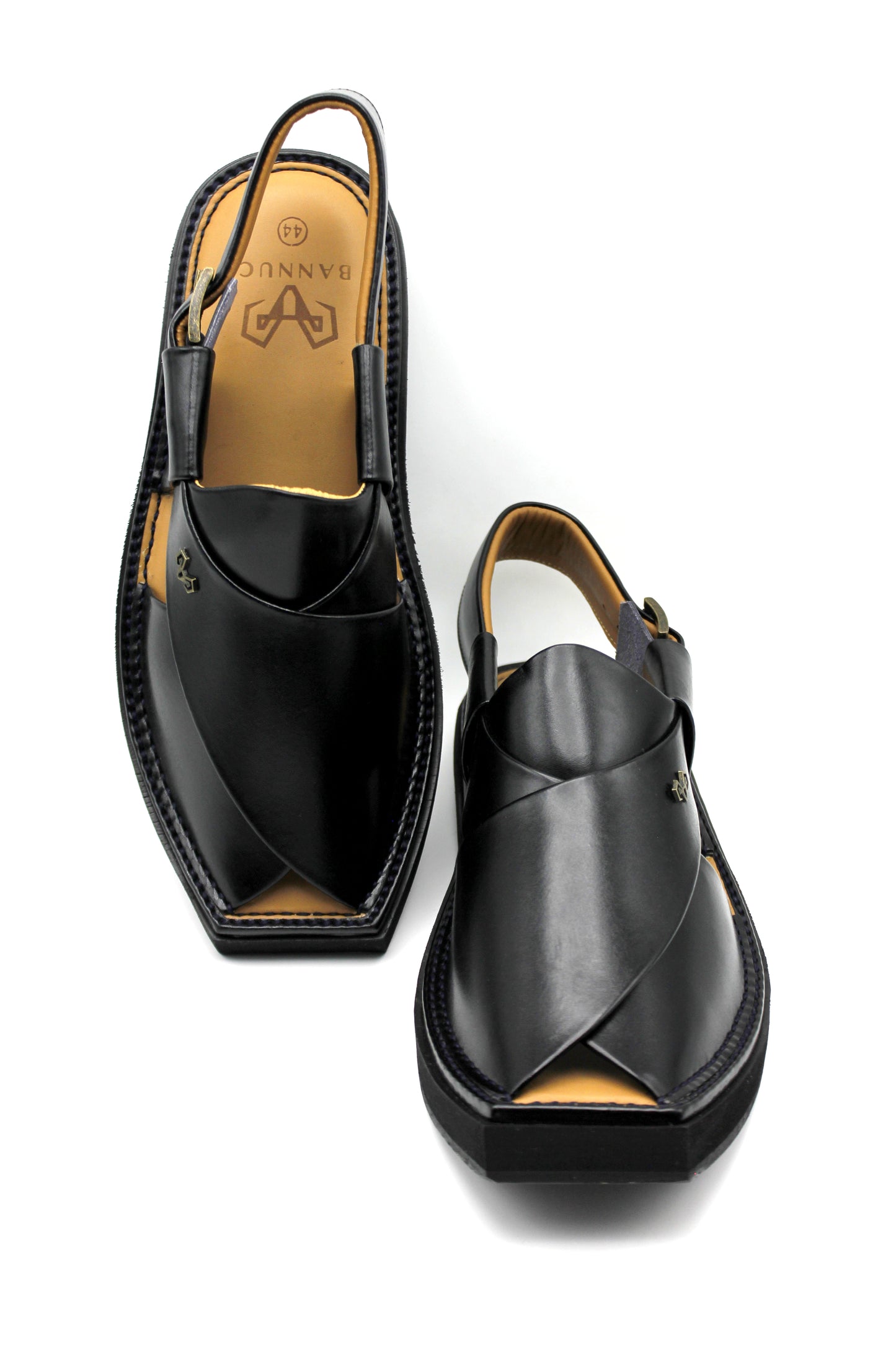 Luxury Black Peshawari Kaptaan Chappal