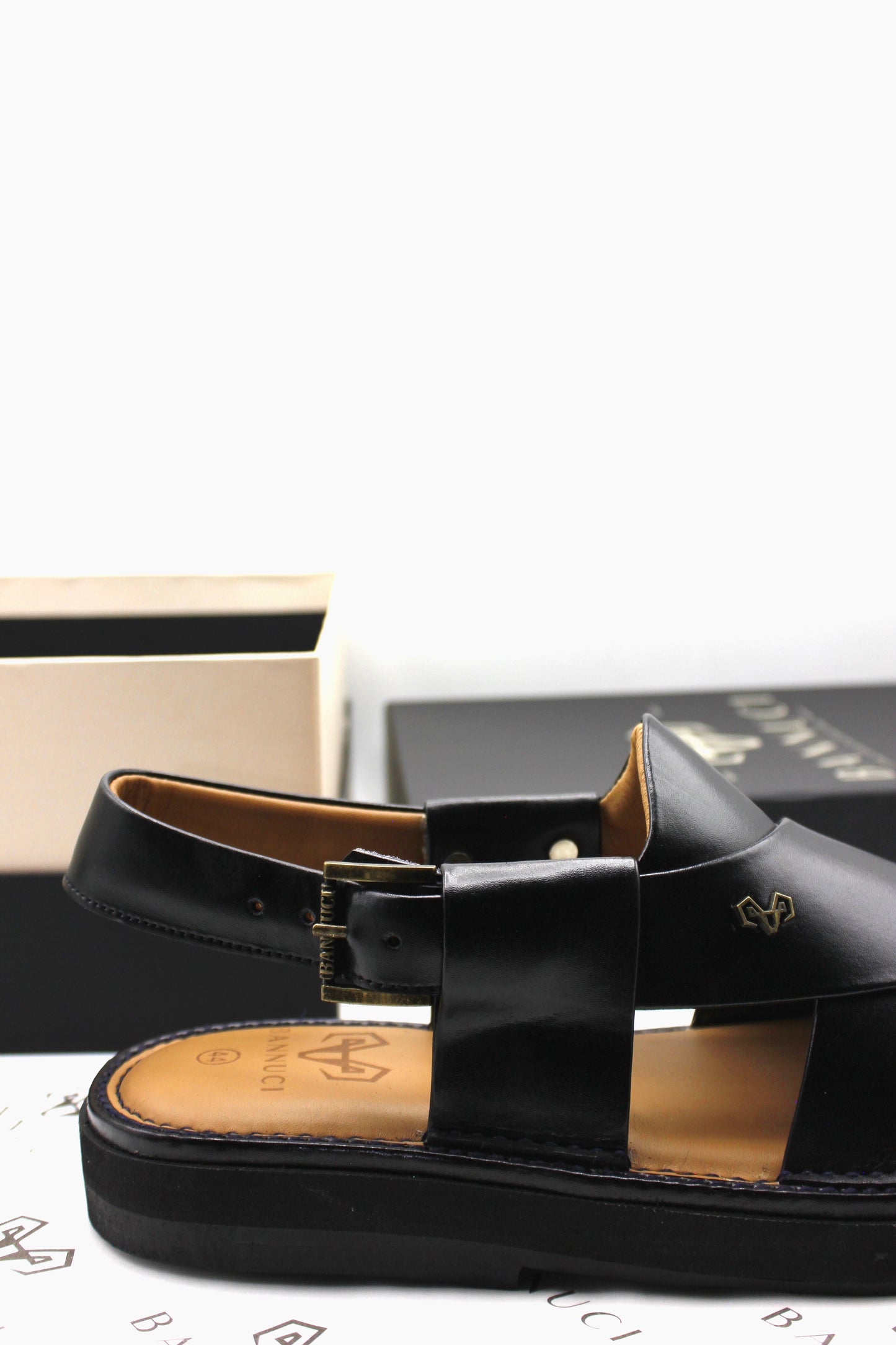 Luxury Black Peshawari Kaptaan Chappal