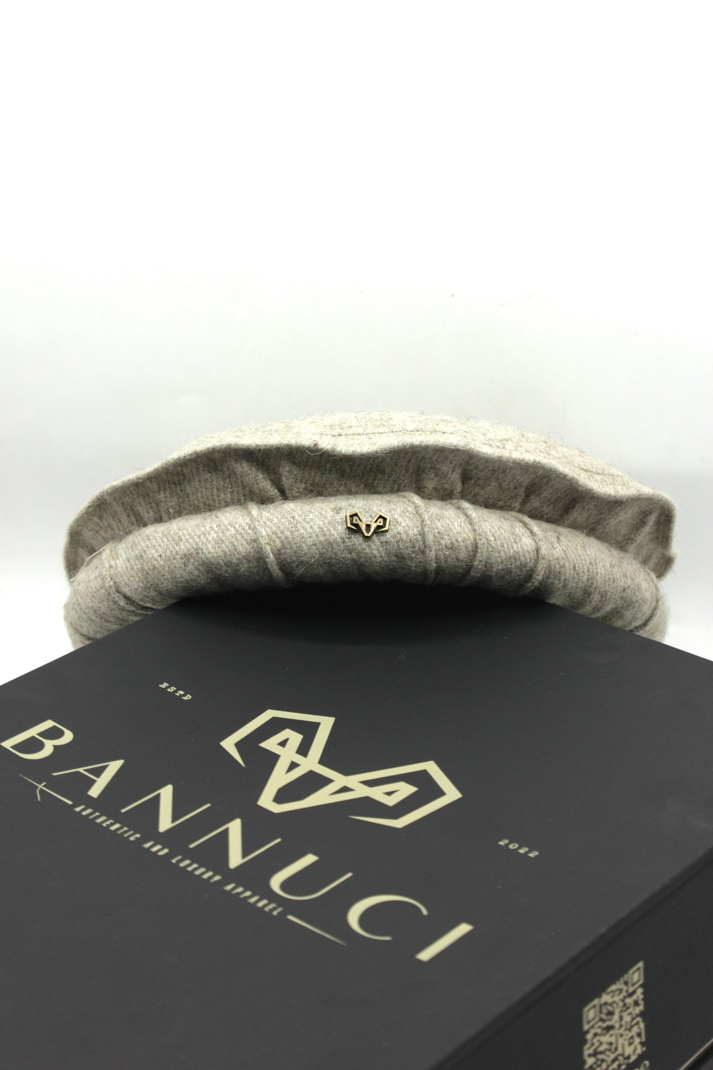 Luxury Hand Made Pure Woolen Beige Chitrali Pakol Cap