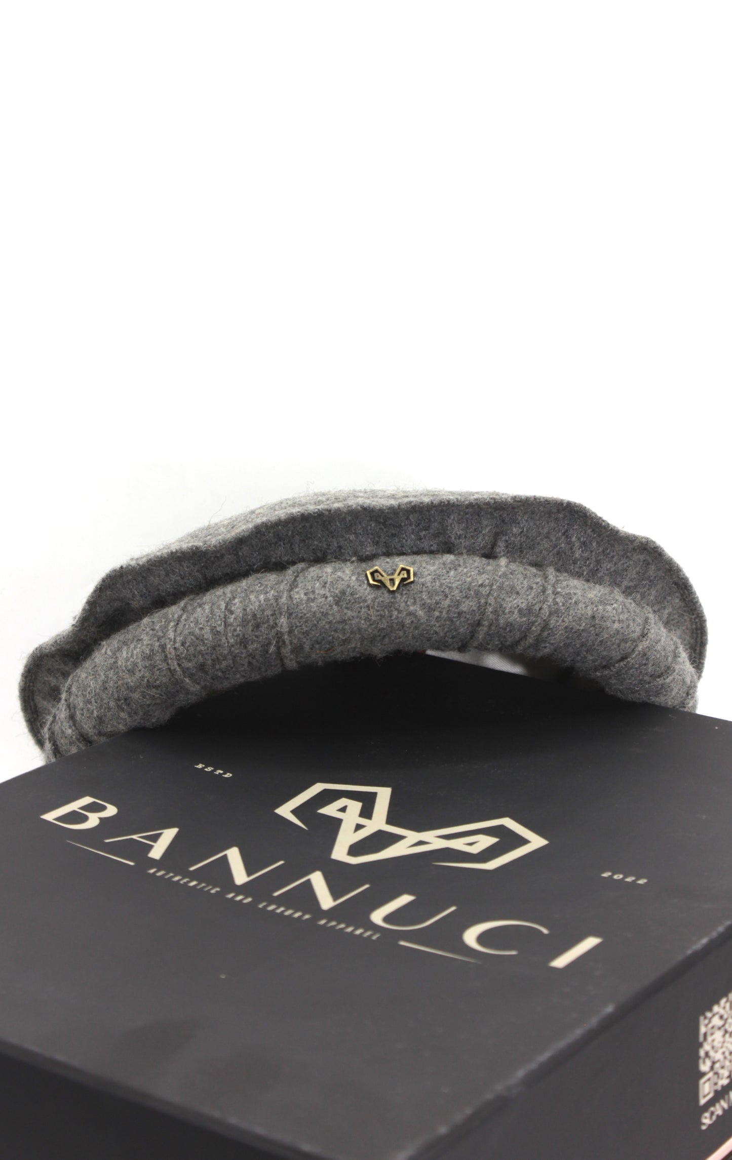 Luxury Hand Made Pure Woolen Gray Chitrali Pakol Cap