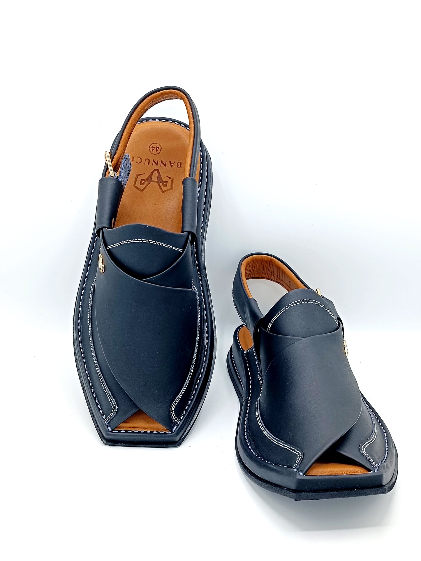 Luxury Zalmi Black Peshawari Chappal