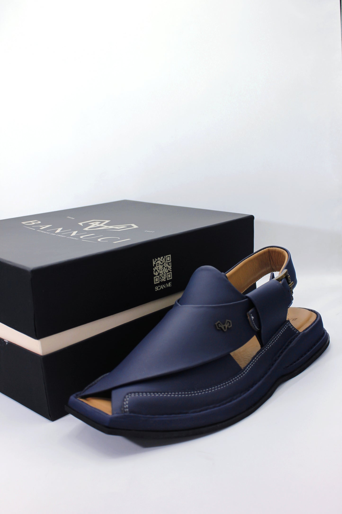 Luxury Zalmi Blue Peshawari Chappal