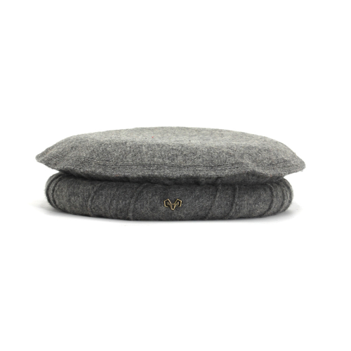 Luxury Hand Made Pure Woolen Gray Chitrali Pakol Cap