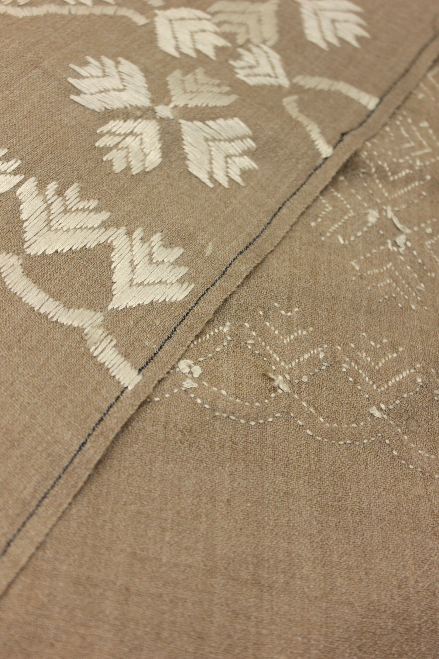 PREMIUM QUALITY BROWN EMBROIDERED WOOLEN SHAWL FOR WOMEN