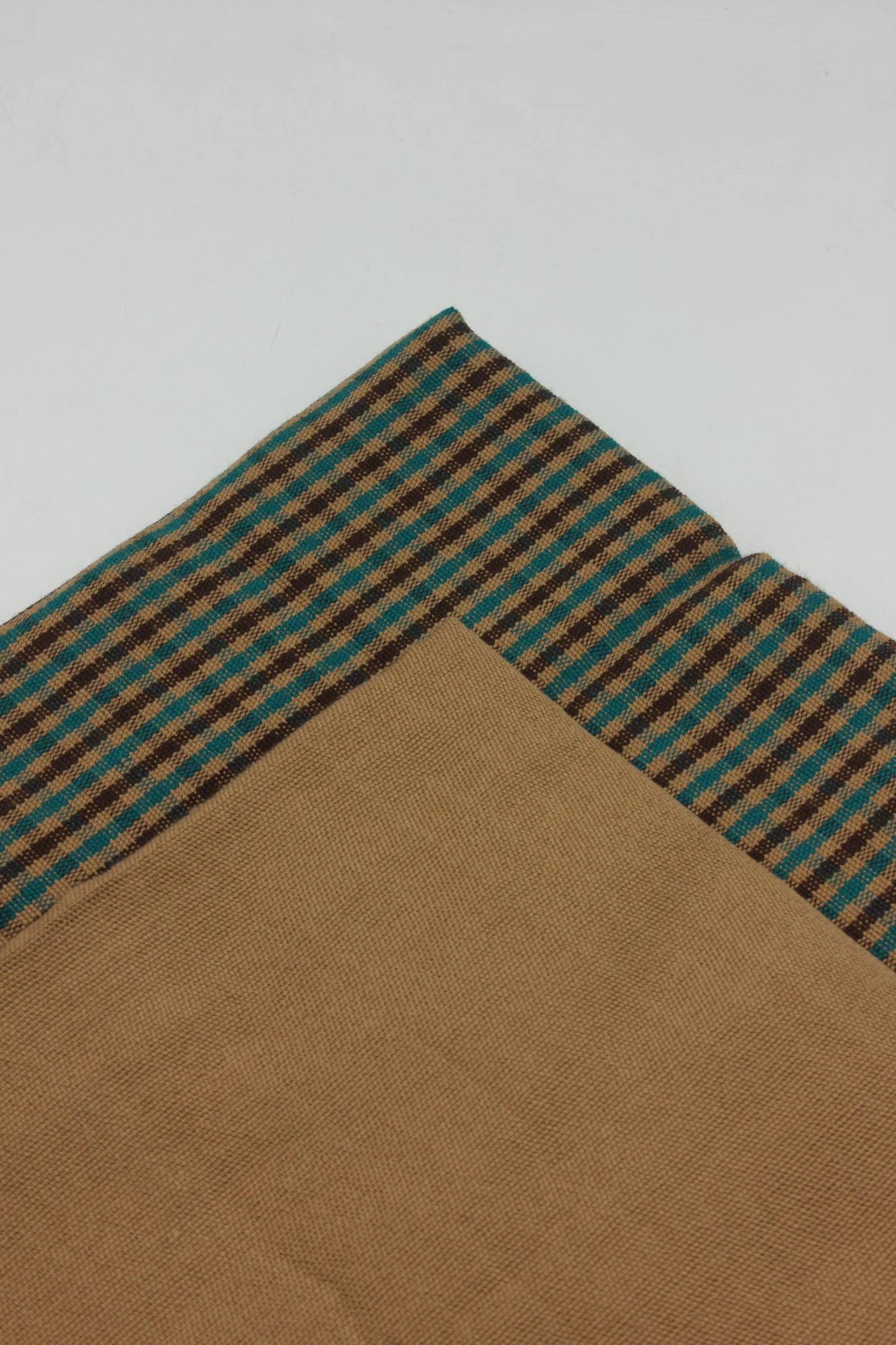 PREMIUM QUALITY MUSTARD WITH GREEN PATTERN UNSTITCHED PURE WOOLEN SUIT FOR WOMEN