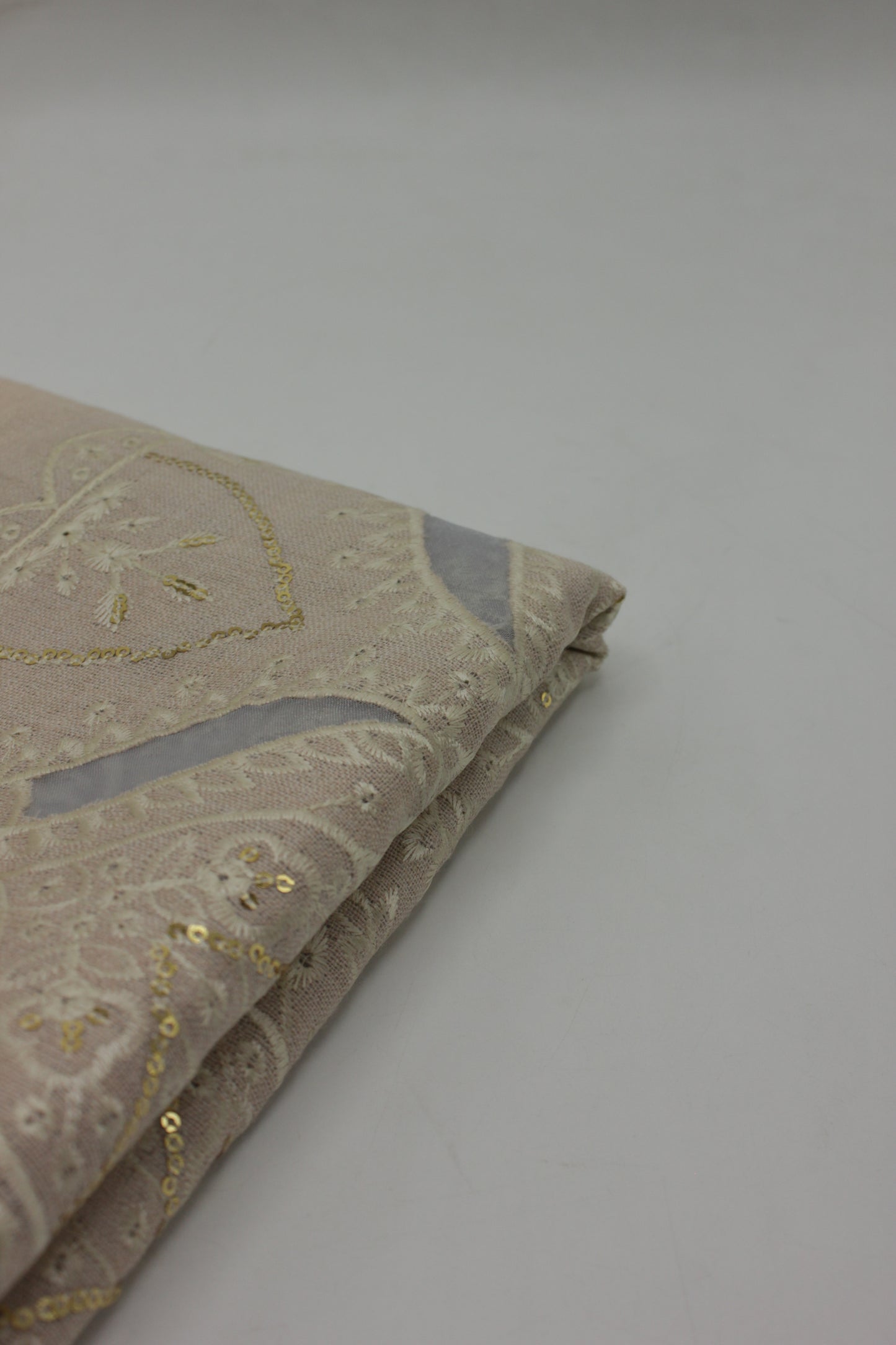 PREMIUM QUALITY LIGHT PINK EMBROIDERED WOOLEN SHAWL FOR WOMEN