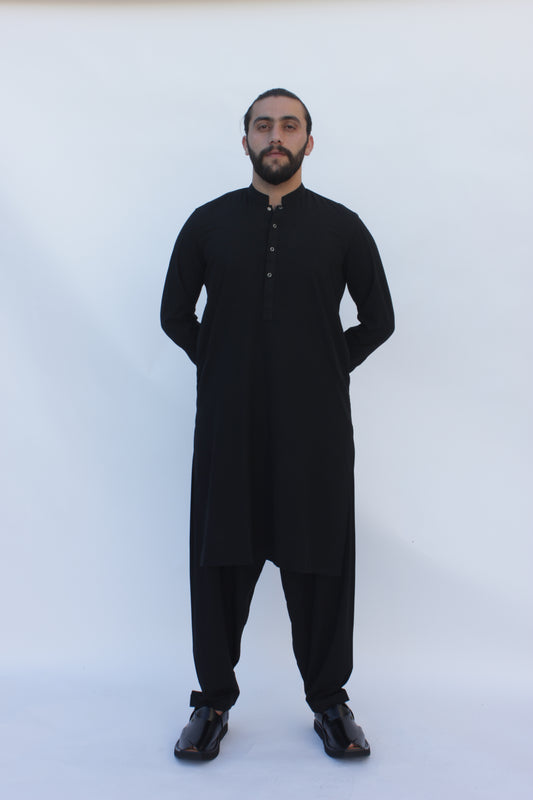 Premium Quality Black Kurta shalwar