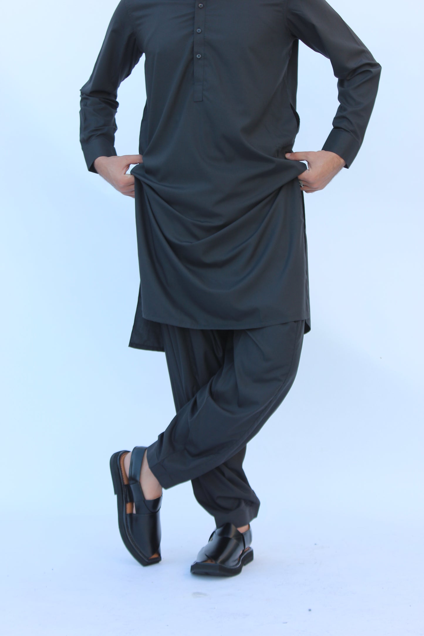Premium Quality Carbon Shadow Kurta Shalwar