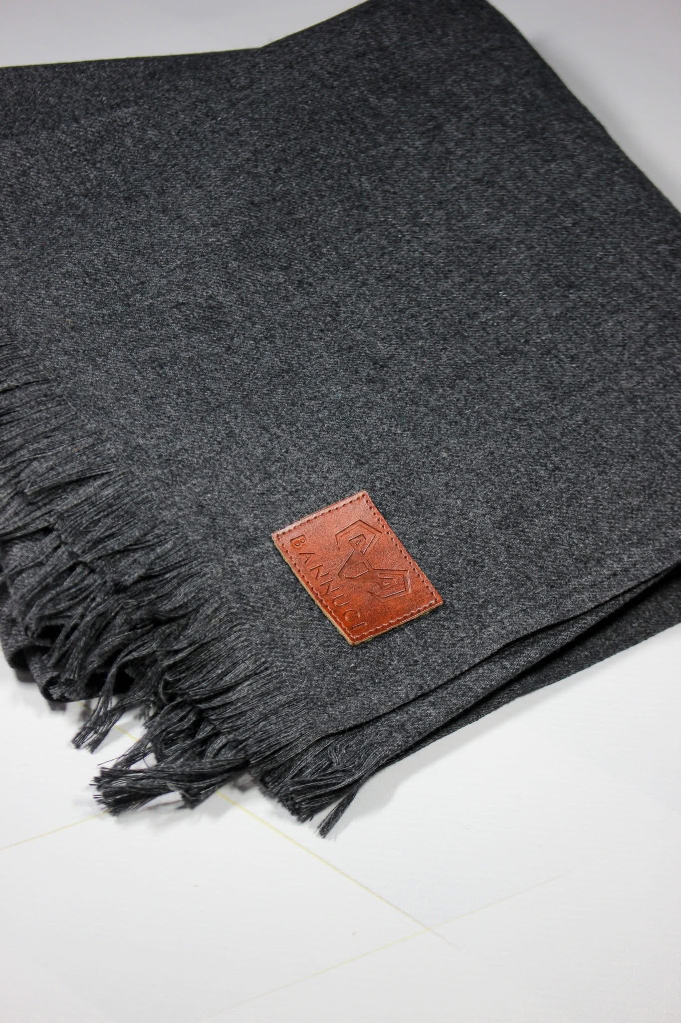 Premium Quality Charcoal Gray Woolen Blend Shawl