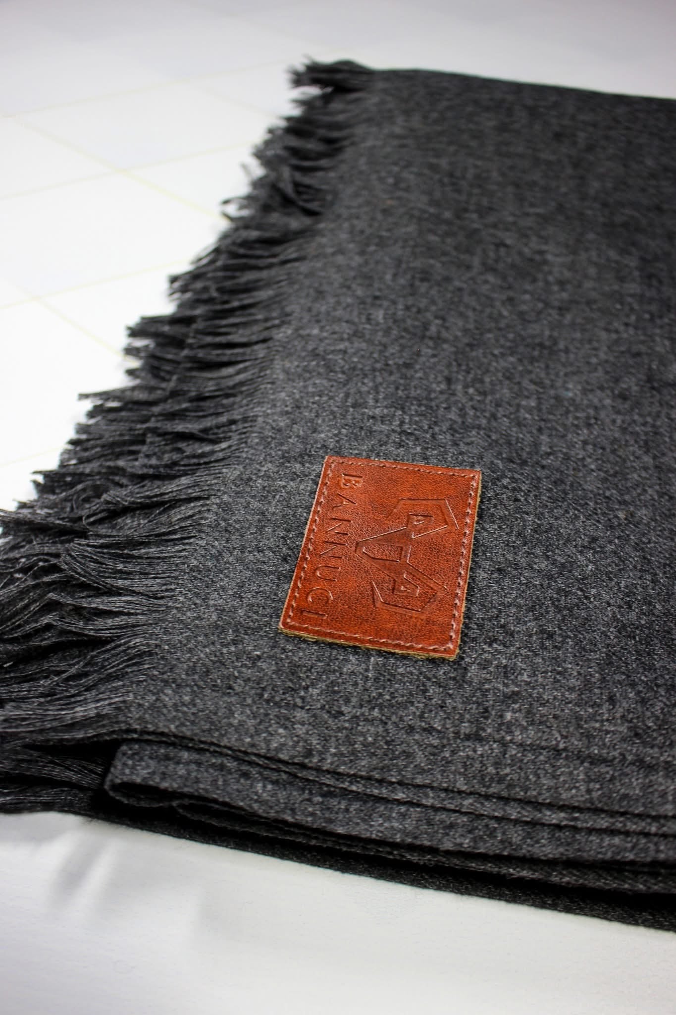 Premium Quality Charcoal Gray Woolen Blend Shawl