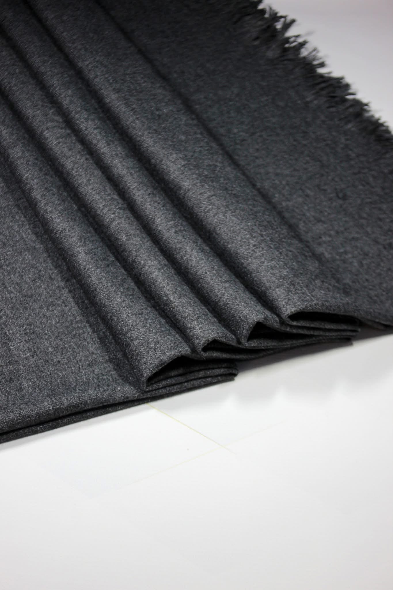 Premium Quality Charcoal Gray Woolen Blend Shawl