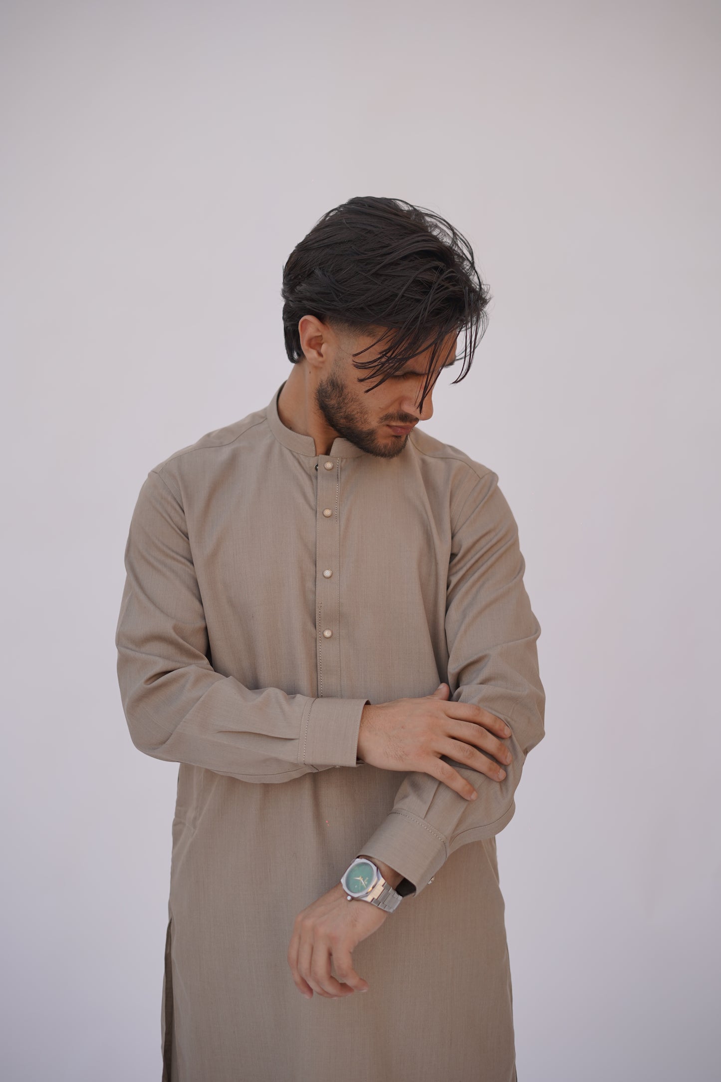 Premium Quality Classic Sandstone Kurta Shalwar