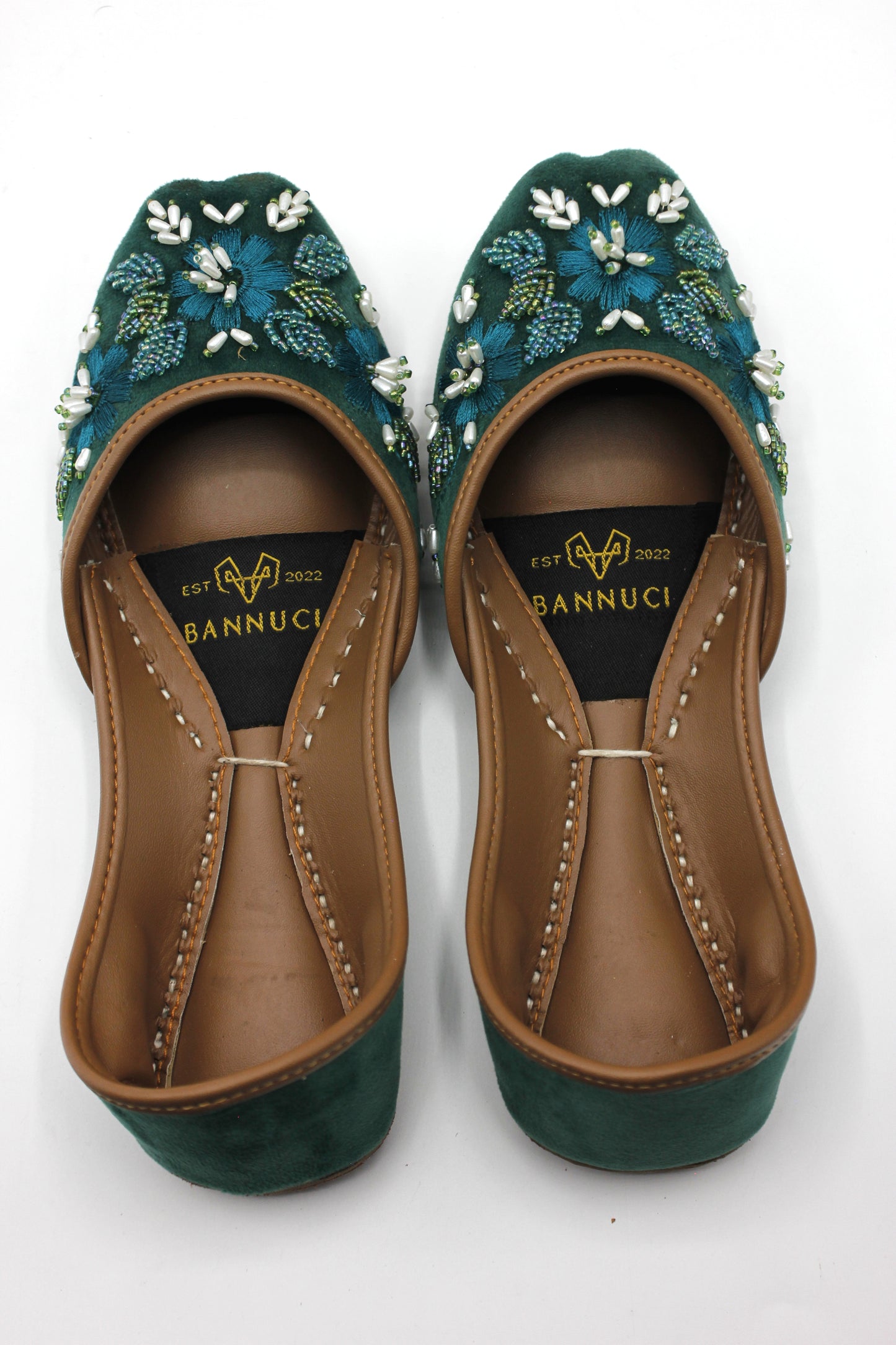 Premium Quality Black Pearl Embroidered Khussas