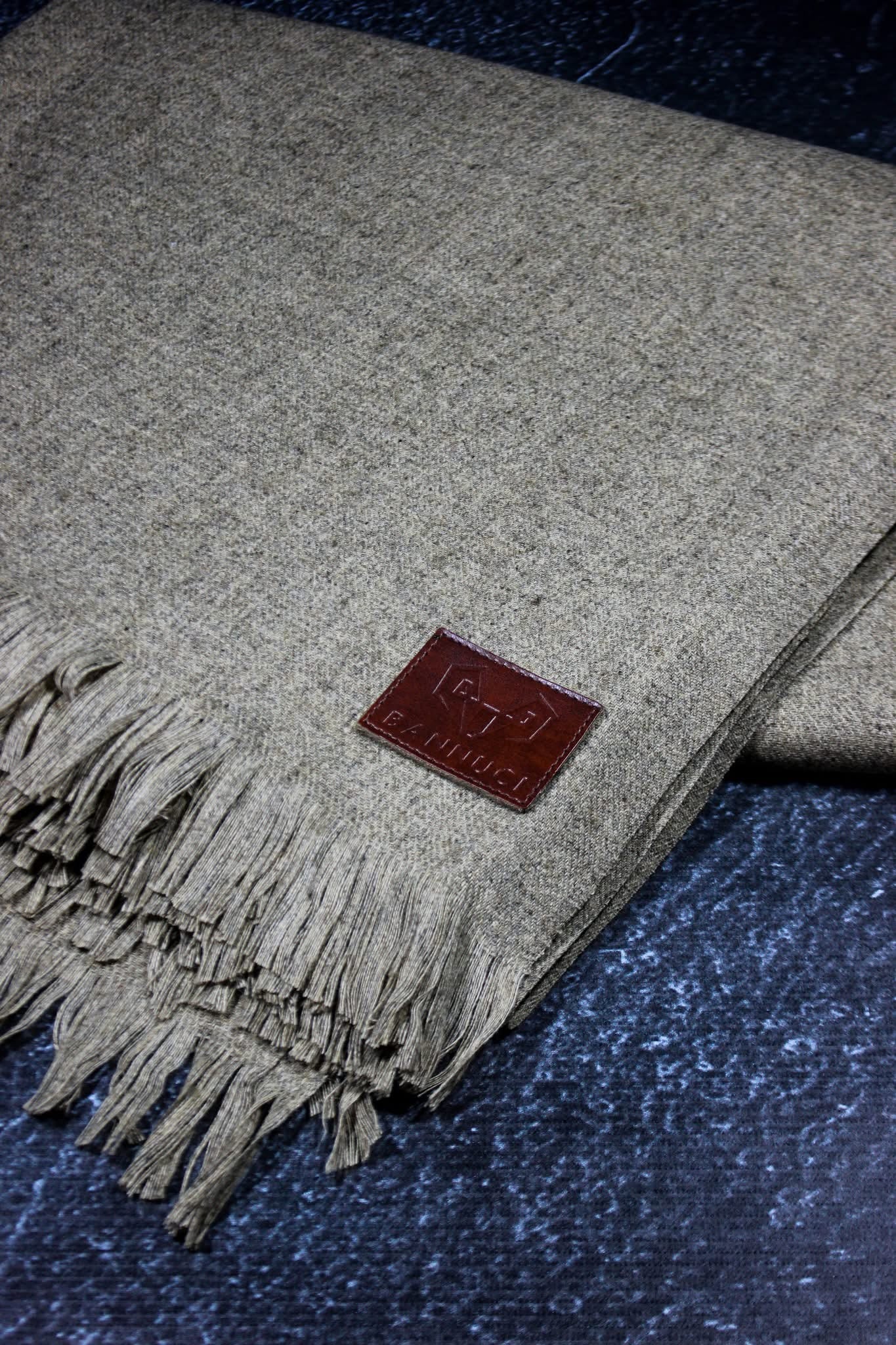 Premium Quality Light Brown Woolen Blend Shawl