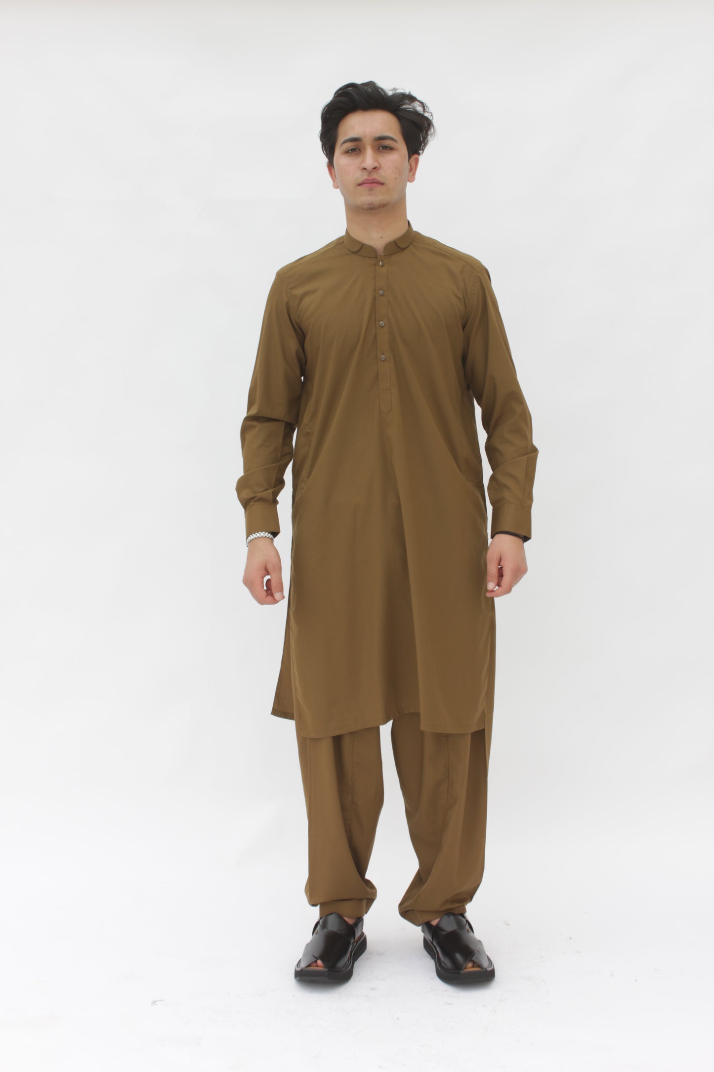 Premium Quality Musturd Double Ban Kameez Shalwar