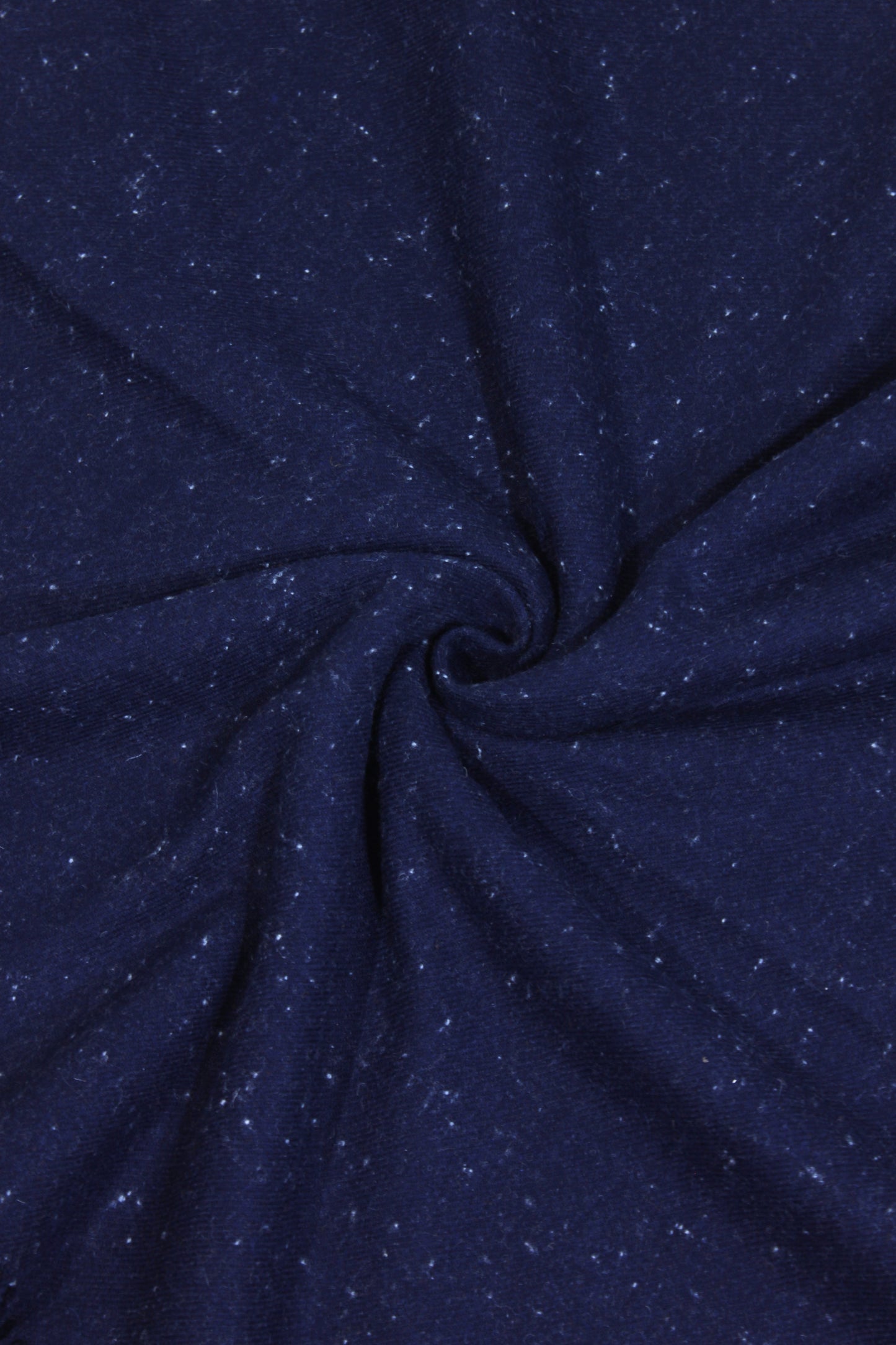 Premium Quality Navy Blue Dotted Woolen Blend Shawl