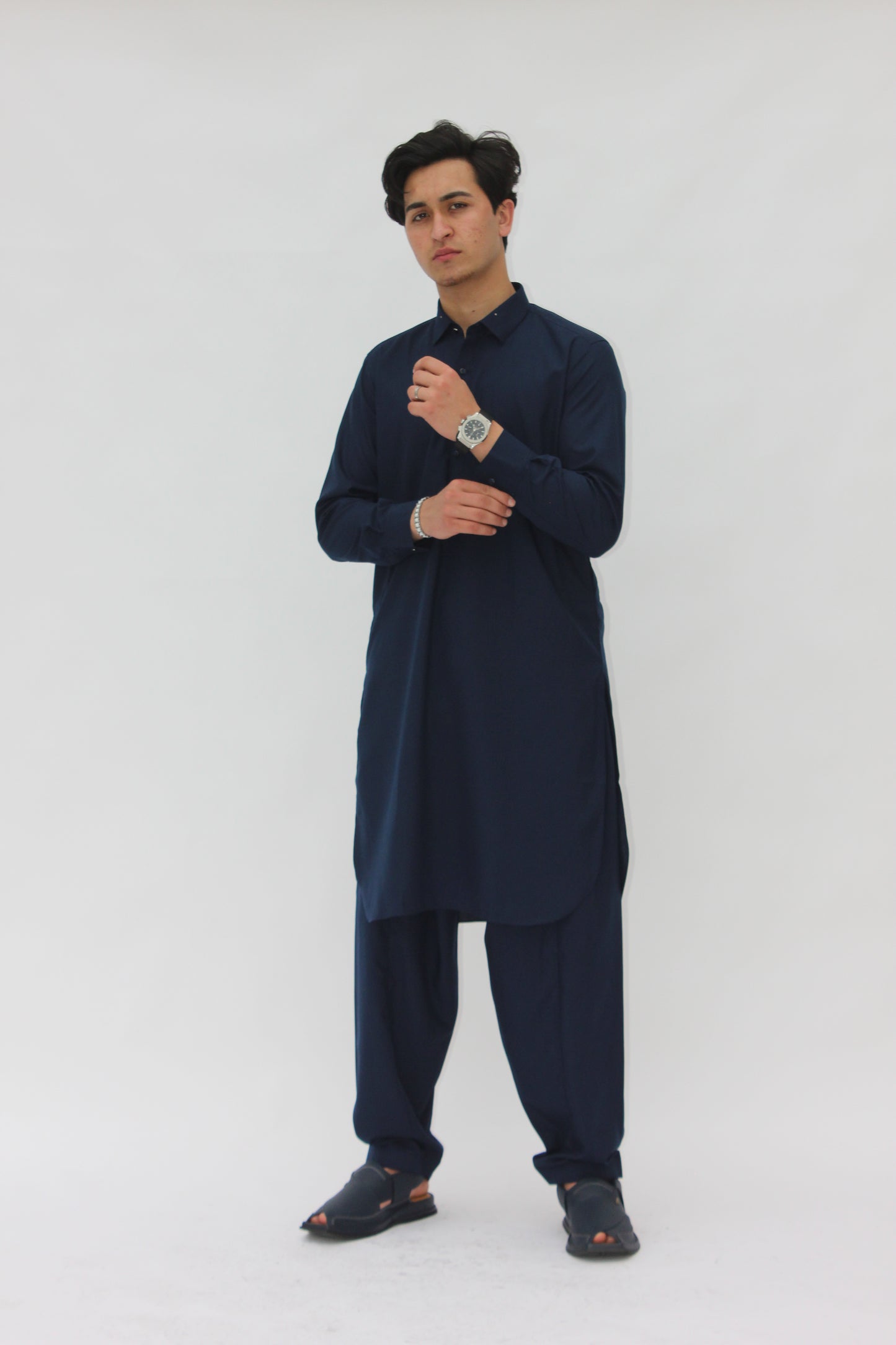 Premium Quality Navy Blue Kameez shalwar