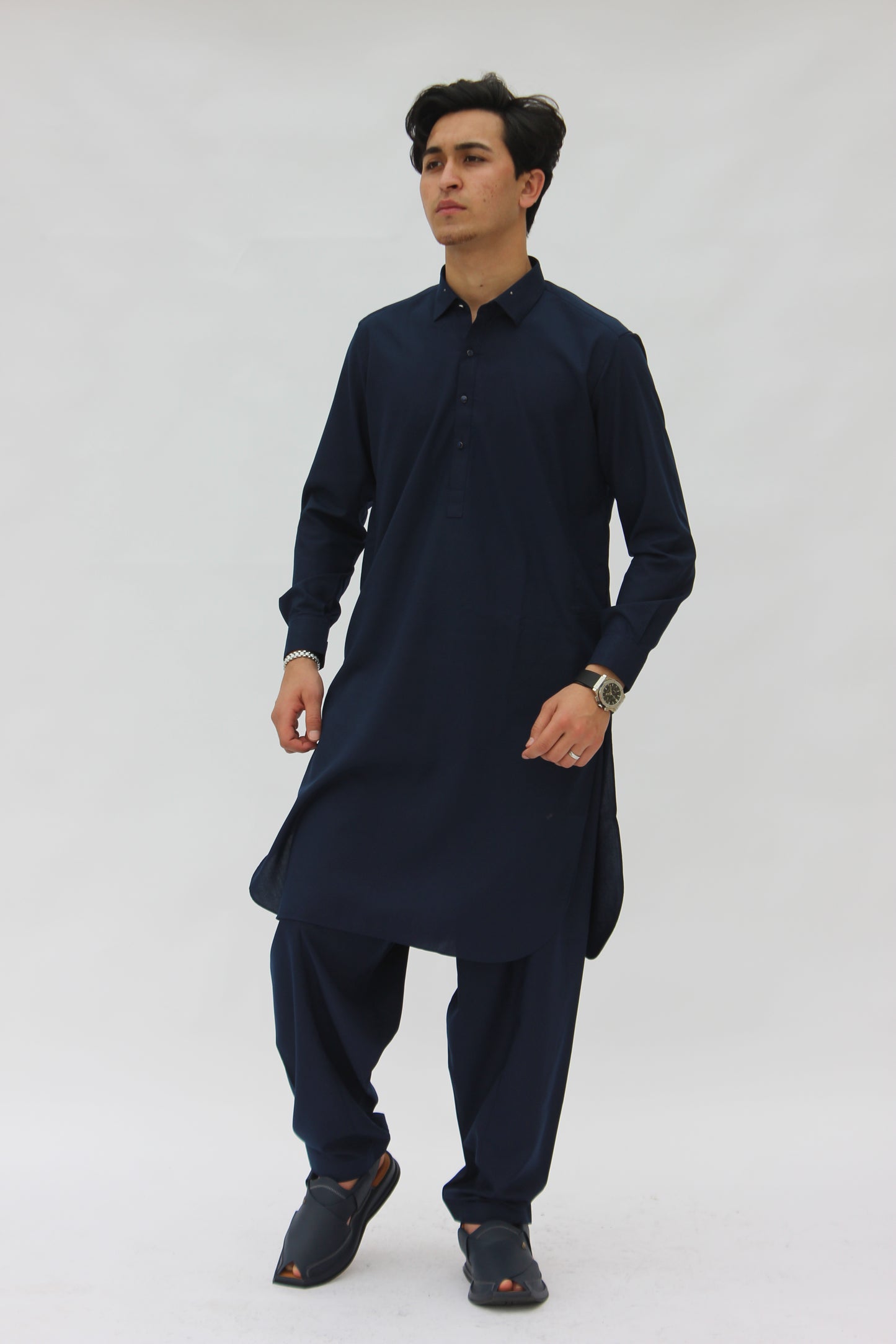 Premium Quality Navy Blue Kameez shalwar