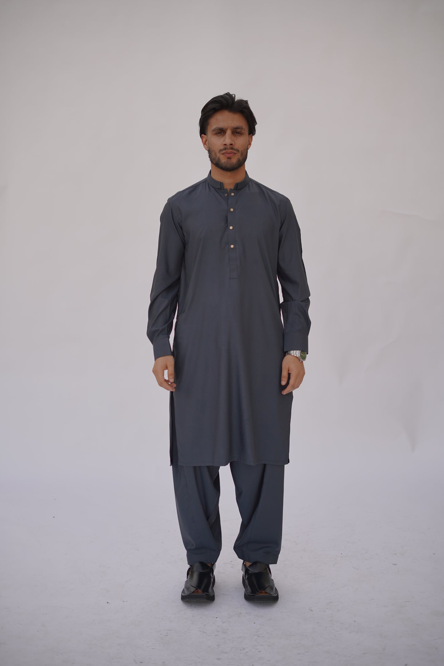 Premium Quality Navy Luxe Kurta Shalwar
