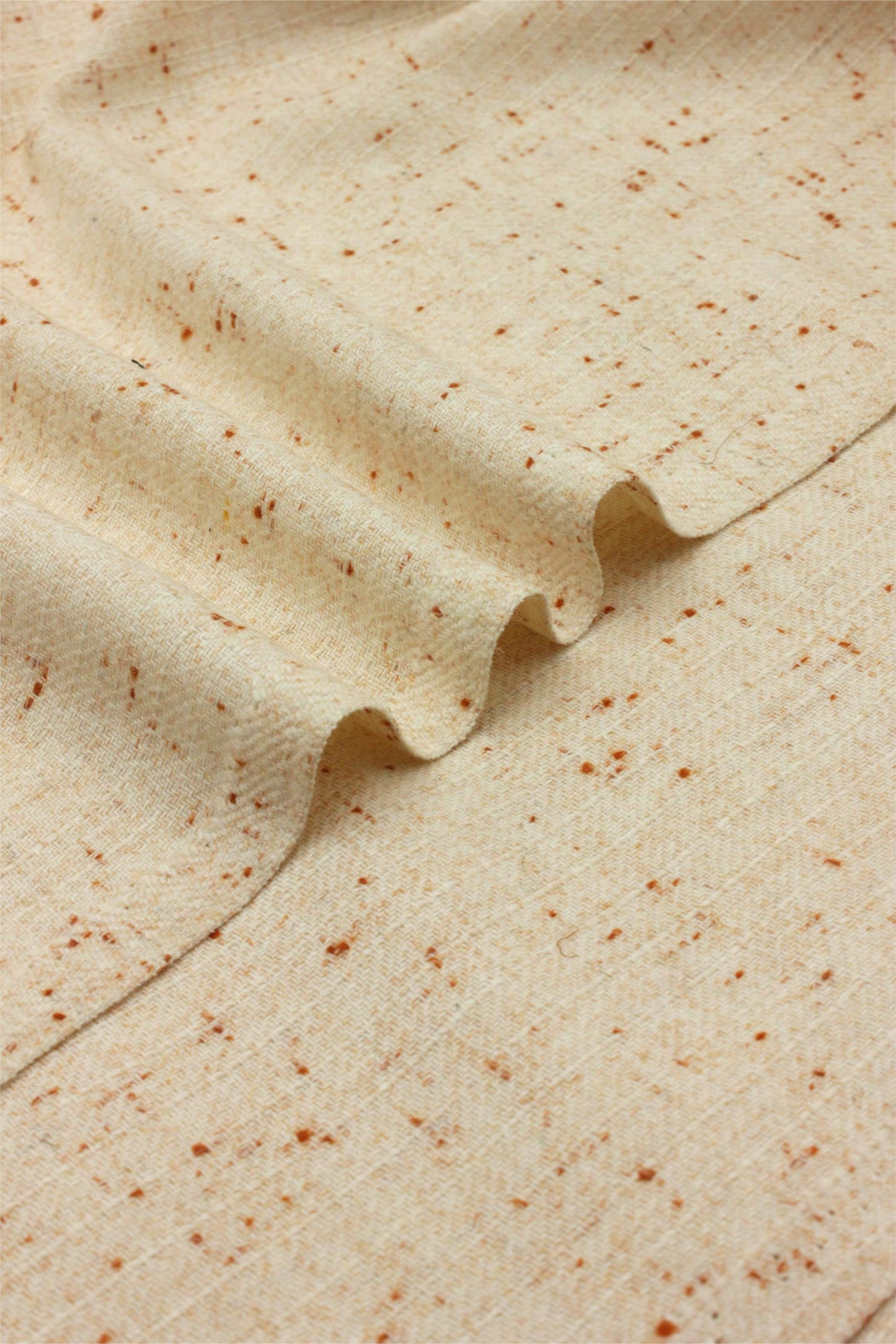 Premium Quality Off White Dotted Woolen Blend Shawl