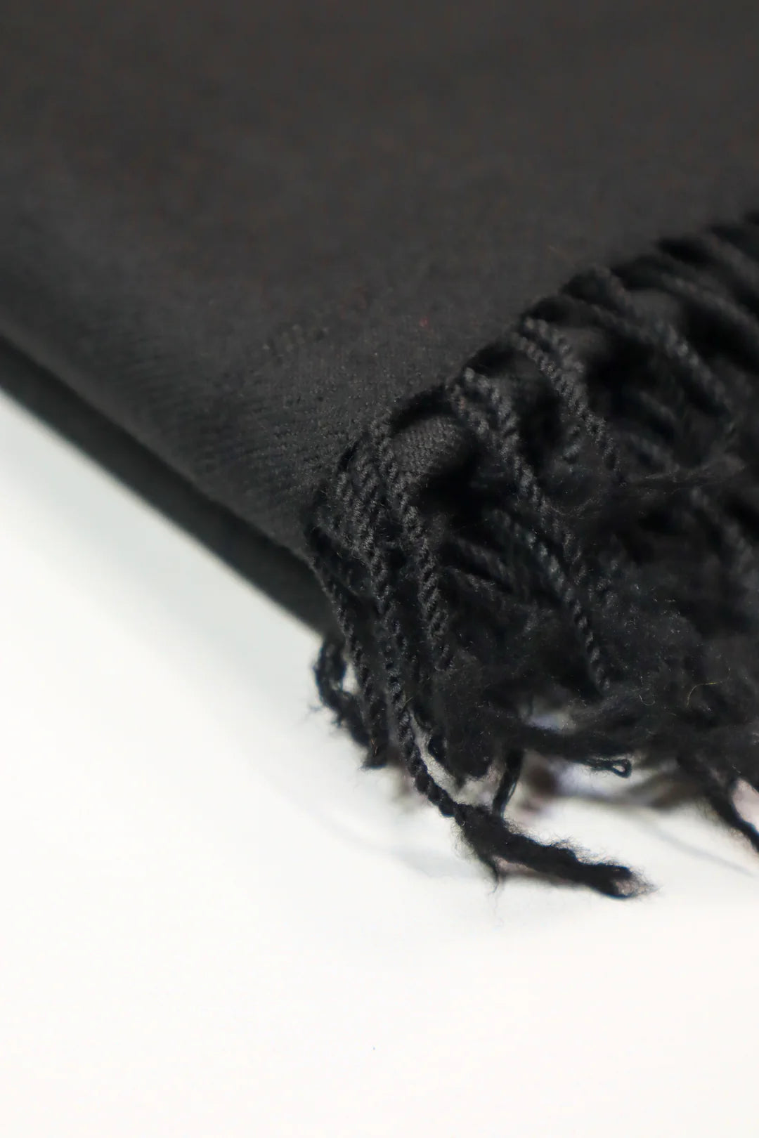 Premium Quality Plain Double Fiber Black Pure Woolen