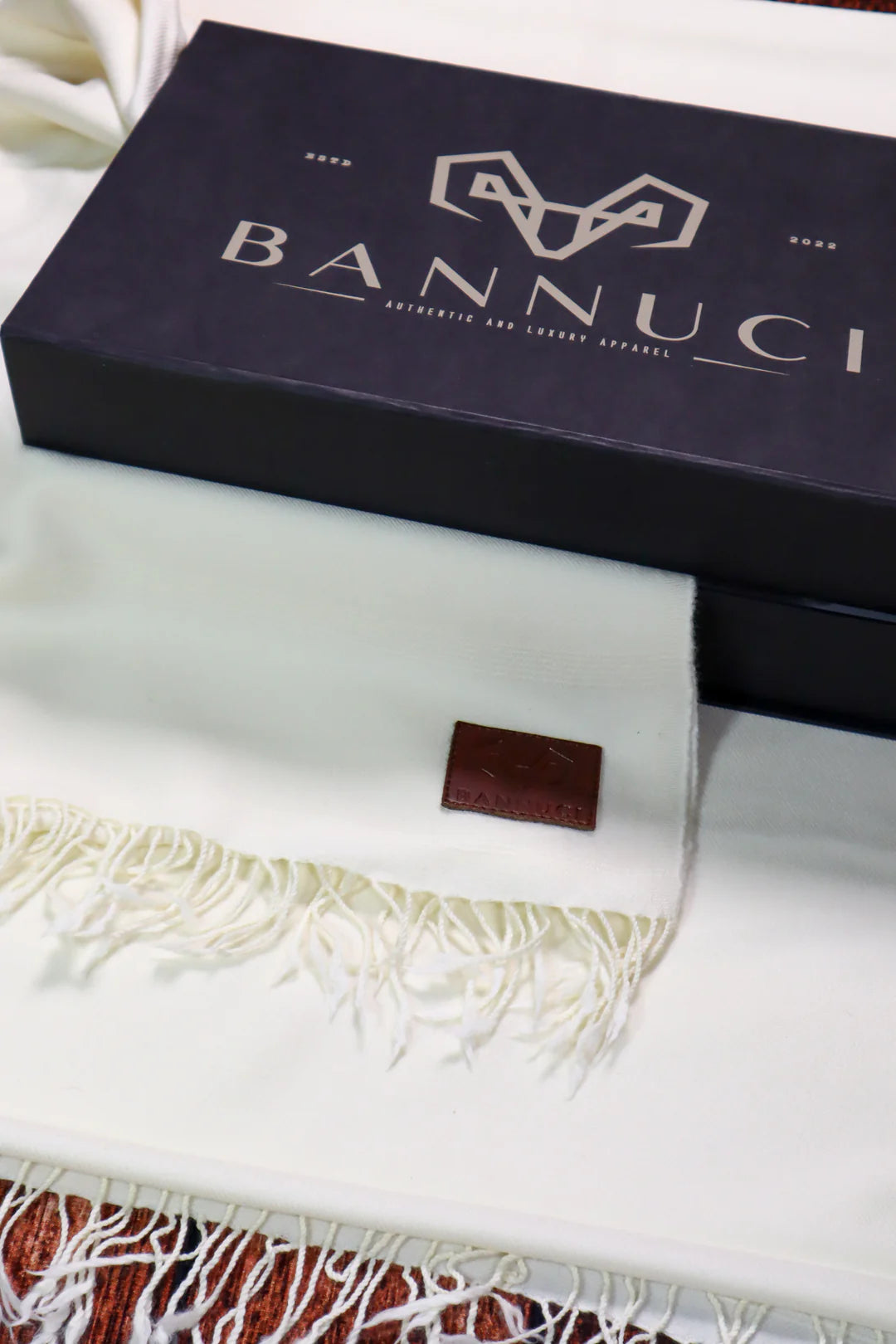 Premium Quality Plain Double Fiber Off-White Pure Woolen Shawl