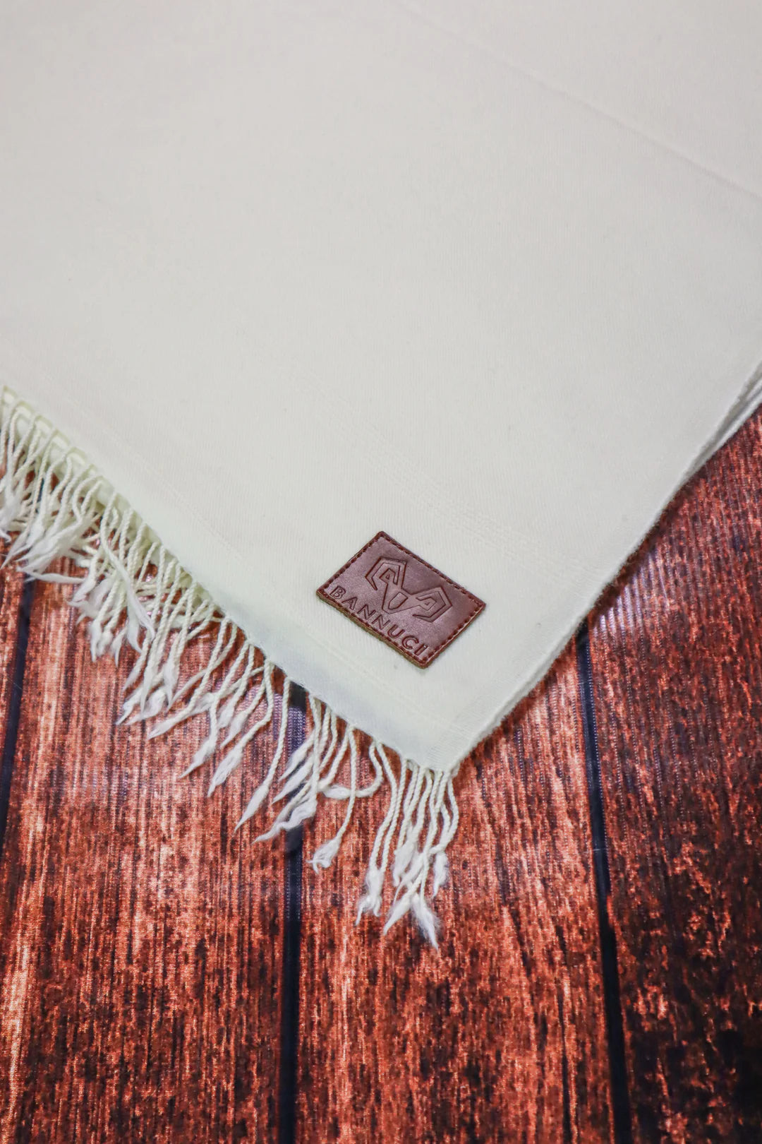 Premium Quality Plain Double Fiber Off-White Pure Woolen Shawl