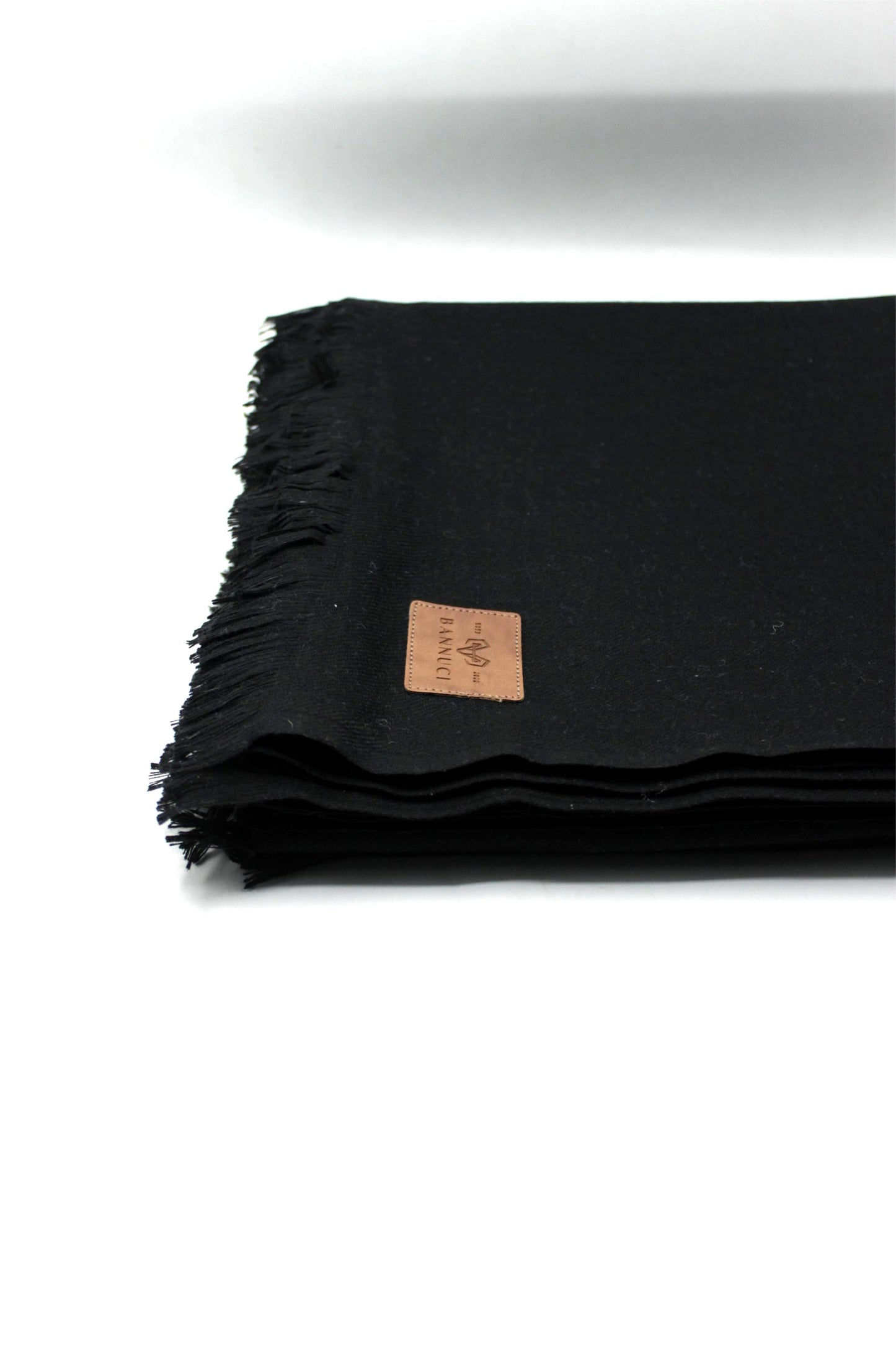 Premium Quality Pure Black Woolen Blend Shawl