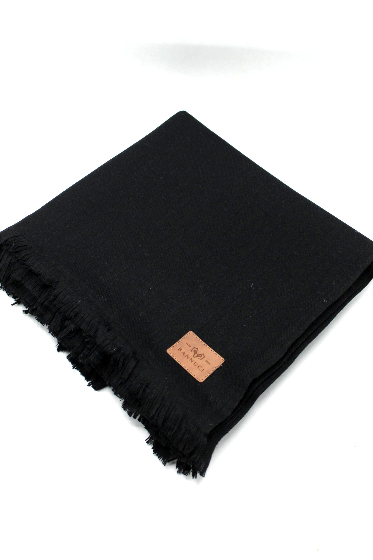Premium Quality Pure Black Woolen Blend Shawl