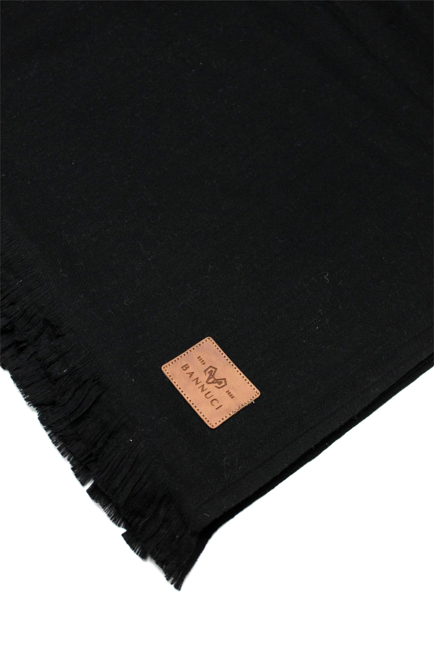 Premium Quality Pure Black Woolen Blend Shawl