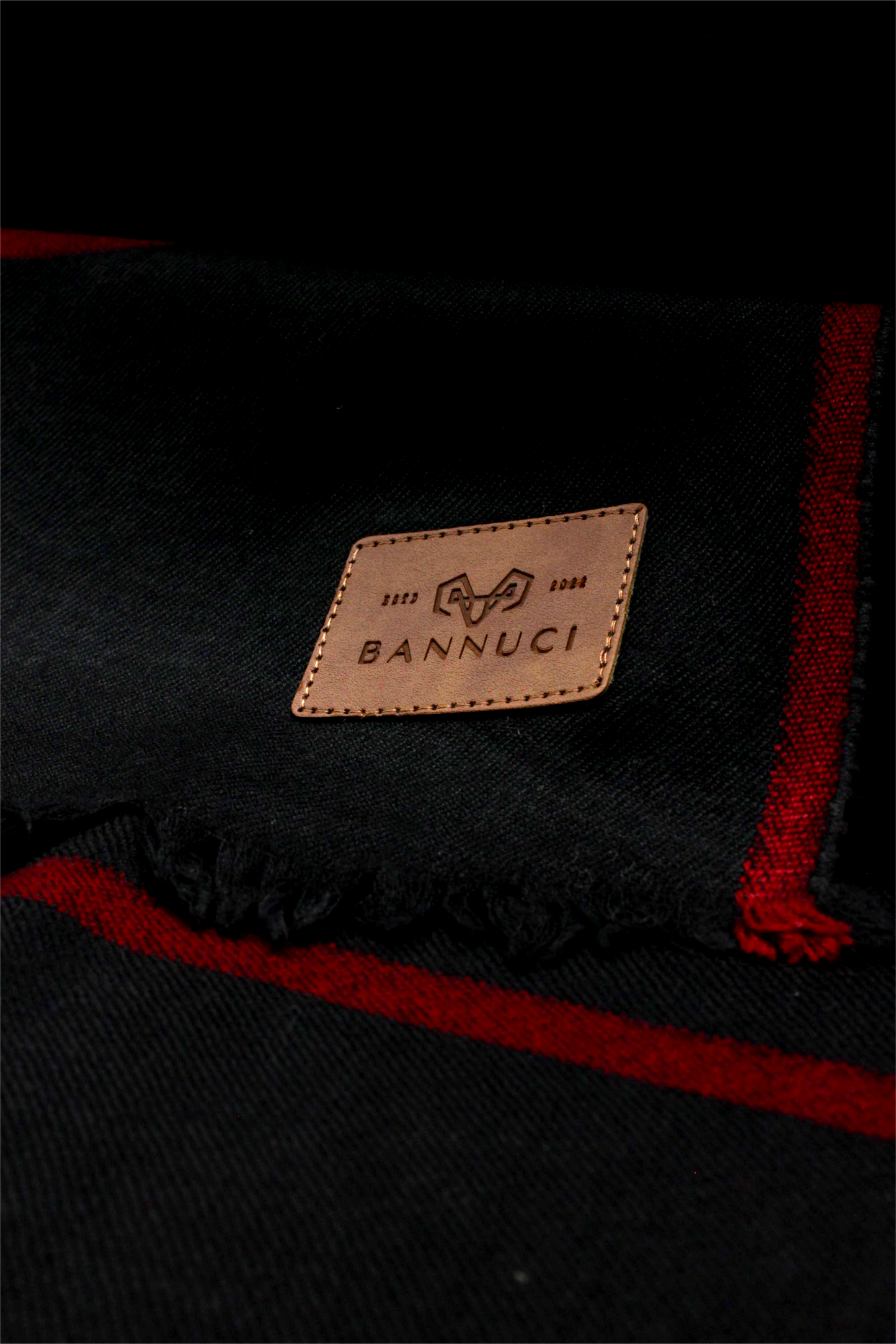 Premium Quality Red Border Black Pure Woolen Shawl
