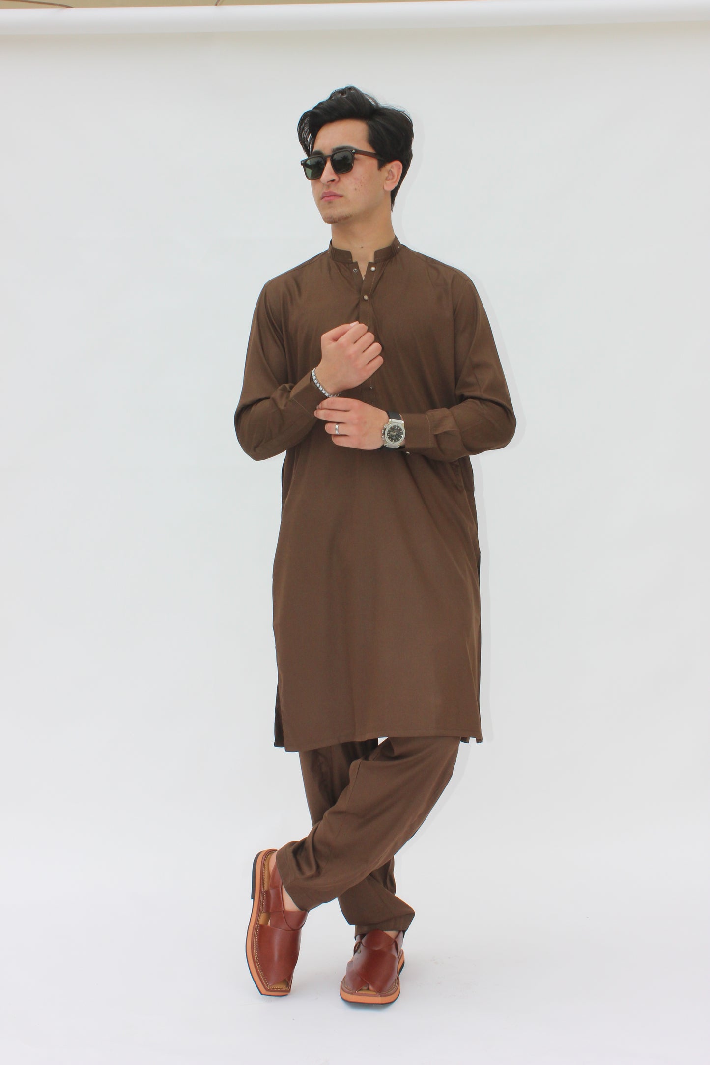 Premium Quality Rustic Mocha Kurta Shalwar