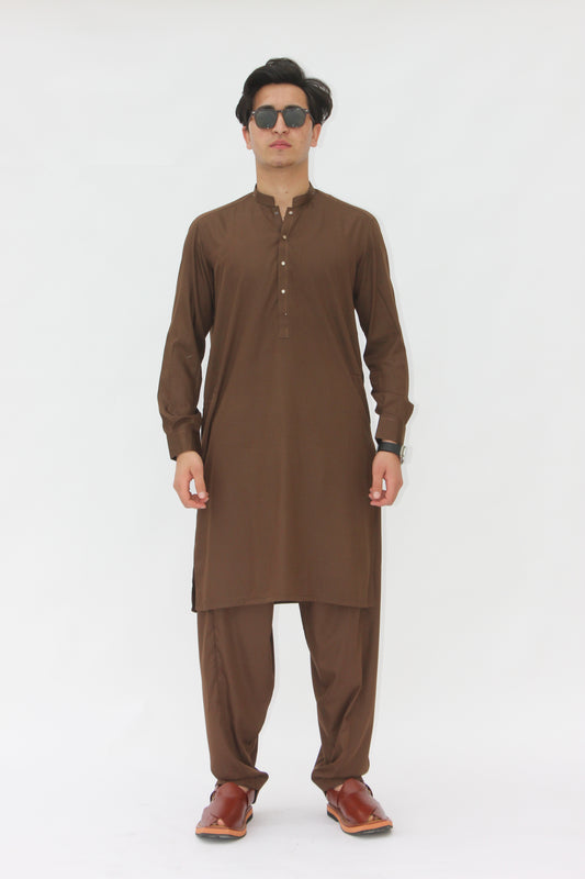 Premium Quality Rustic Mocha Kurta Shalwar