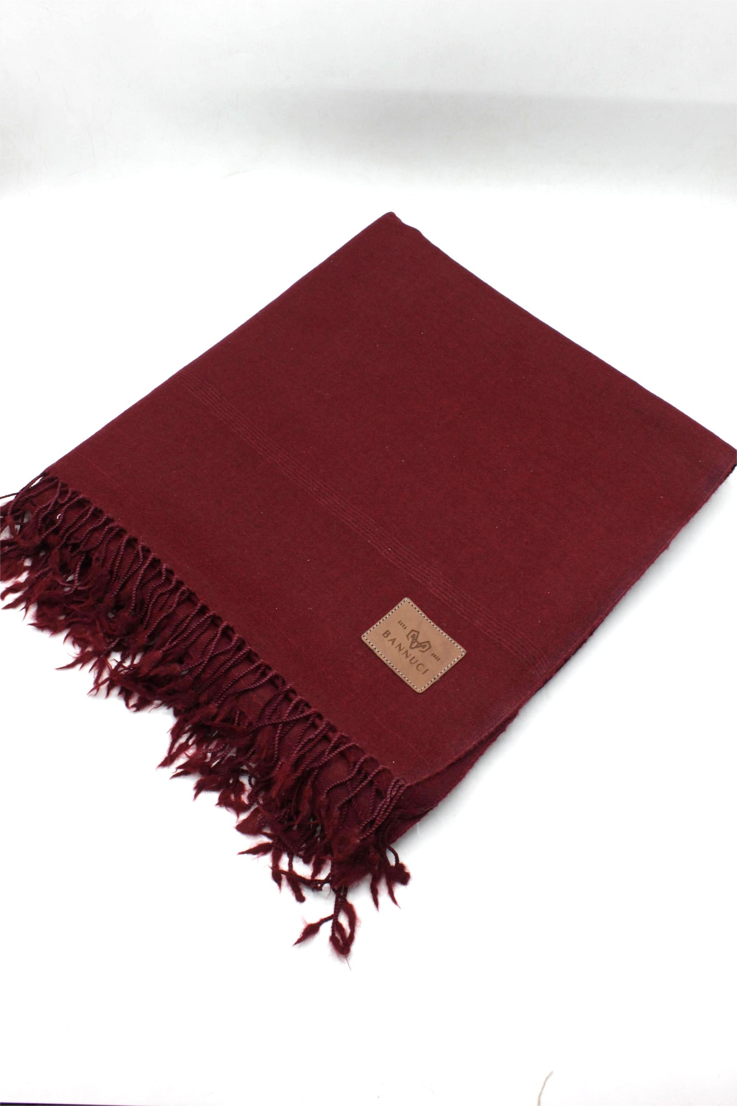 Premium Quality Single Fiber Meroon Plain Pure Woolen Shawl