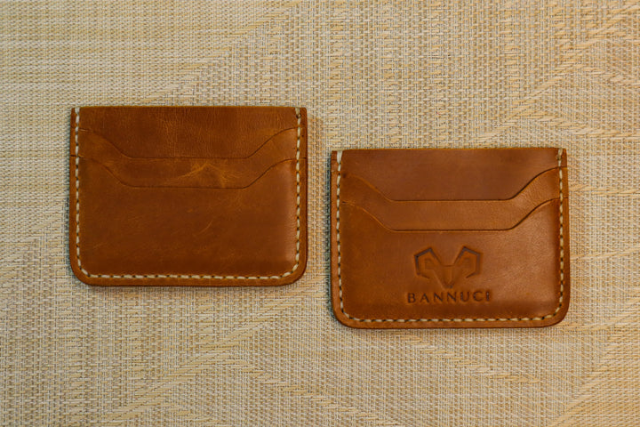 Premium Quality Tan Brown Leather Card Holder by Bannuci