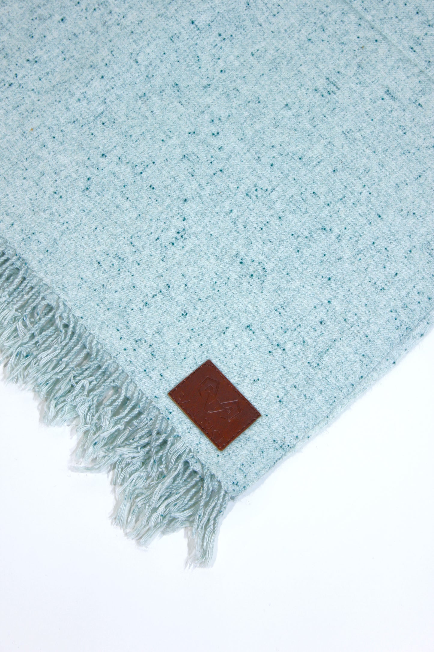 Premium Quality White Dotted Woolen Blend Shawl