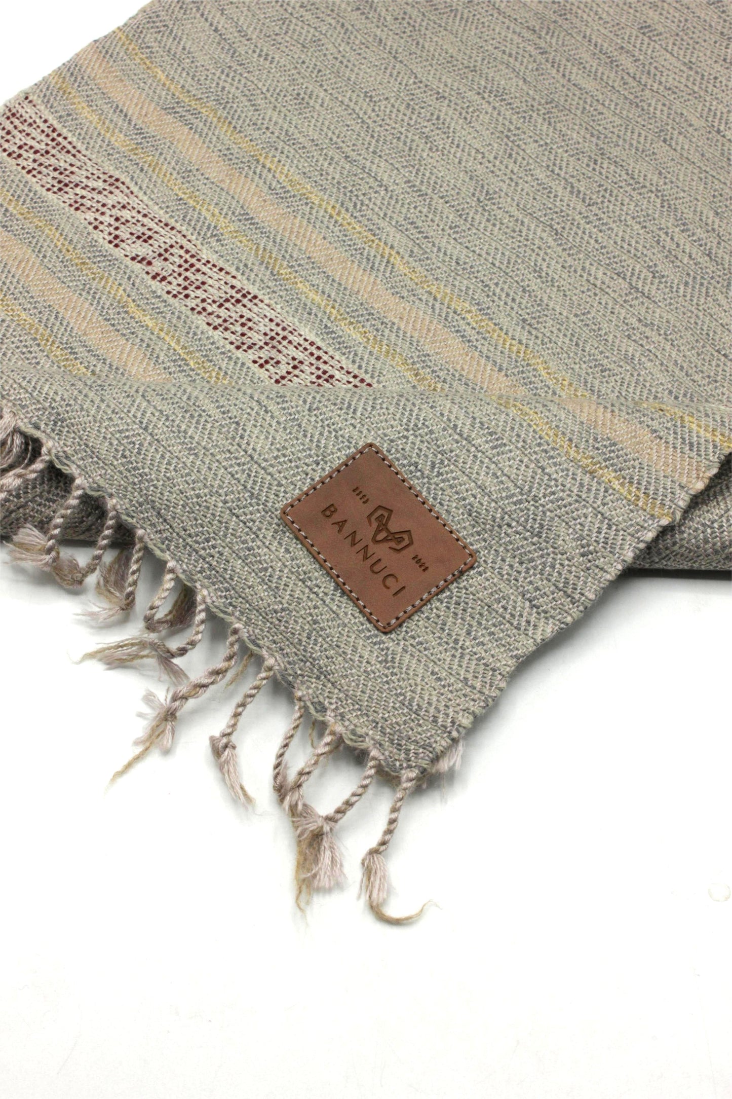 Premium Quality beige golden stripped design muffler