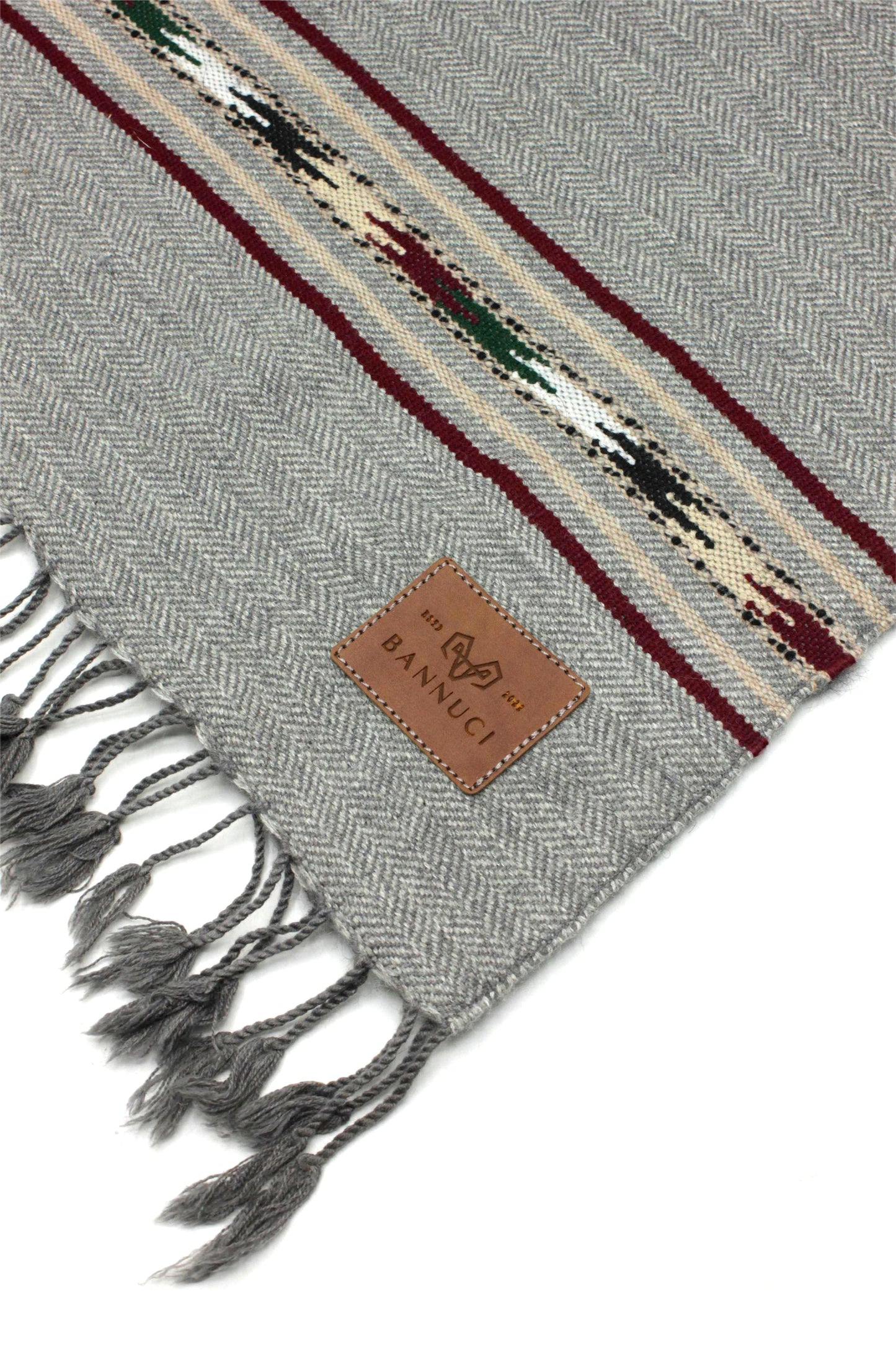 Premium Quality light grey silver stripped design muffler