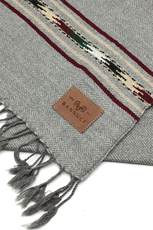 Premium Quality light grey silver stripped design muffler