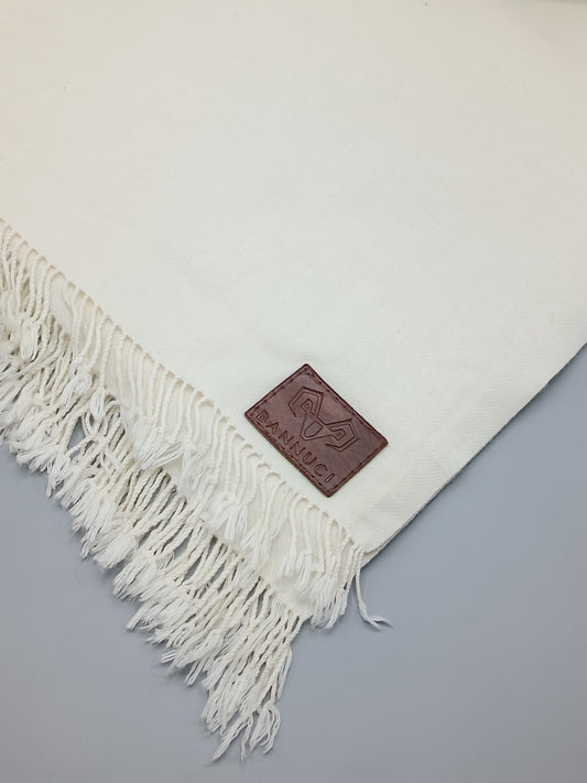 Premium Quality Off-white Woolen Blend Shawl