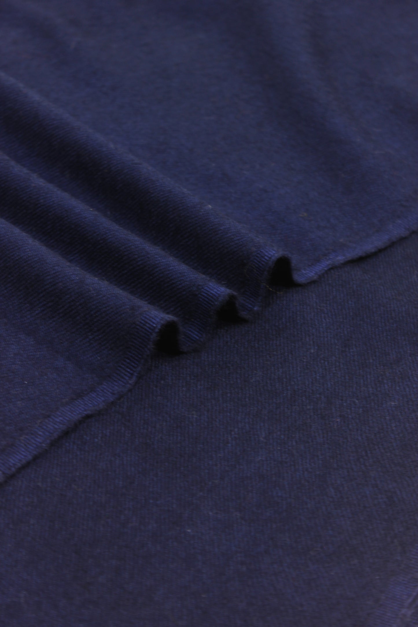 Premium Quality Plain Double Fiber Navy Blue Pure Woolen Shawl