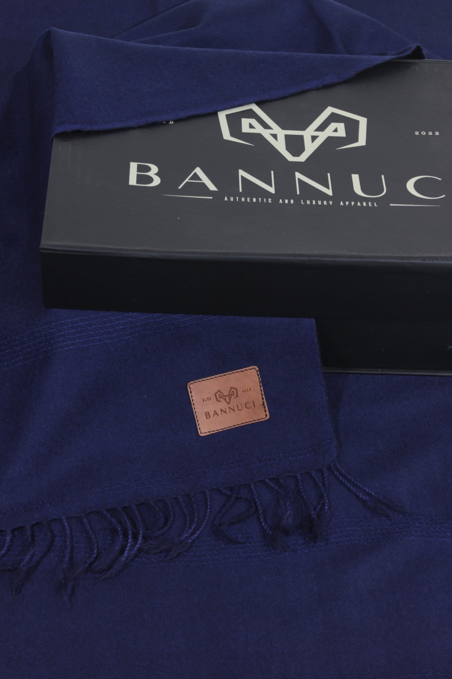 Premium Quality Plain Double Fiber Navy Blue Pure Woolen Shawl