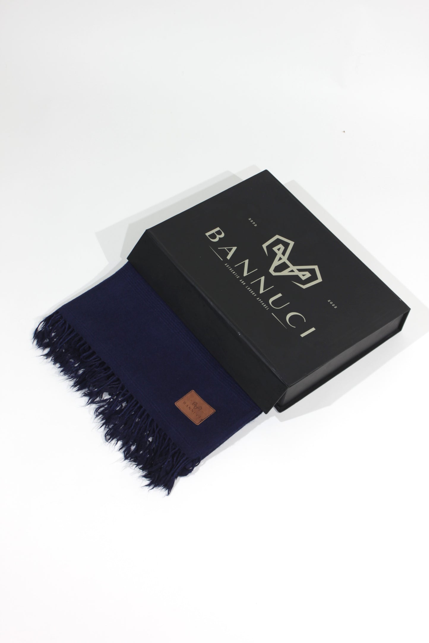 Premium Quality Plain Double Fiber Navy Blue Pure Woolen Shawl